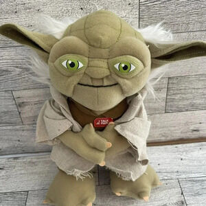 Star Wars Lucas Films 9" Talking Yoda Underground Toys Stuffed Plush Toy Works
